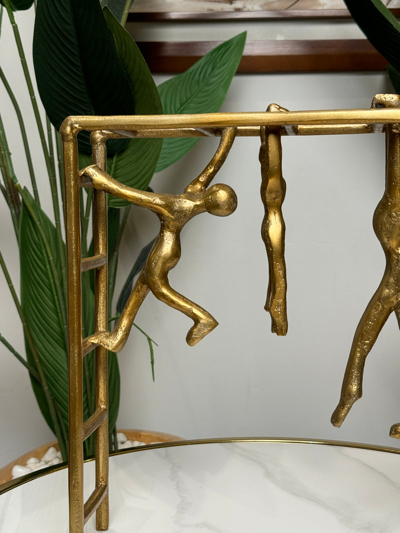 Sculpture Décorative Dorée