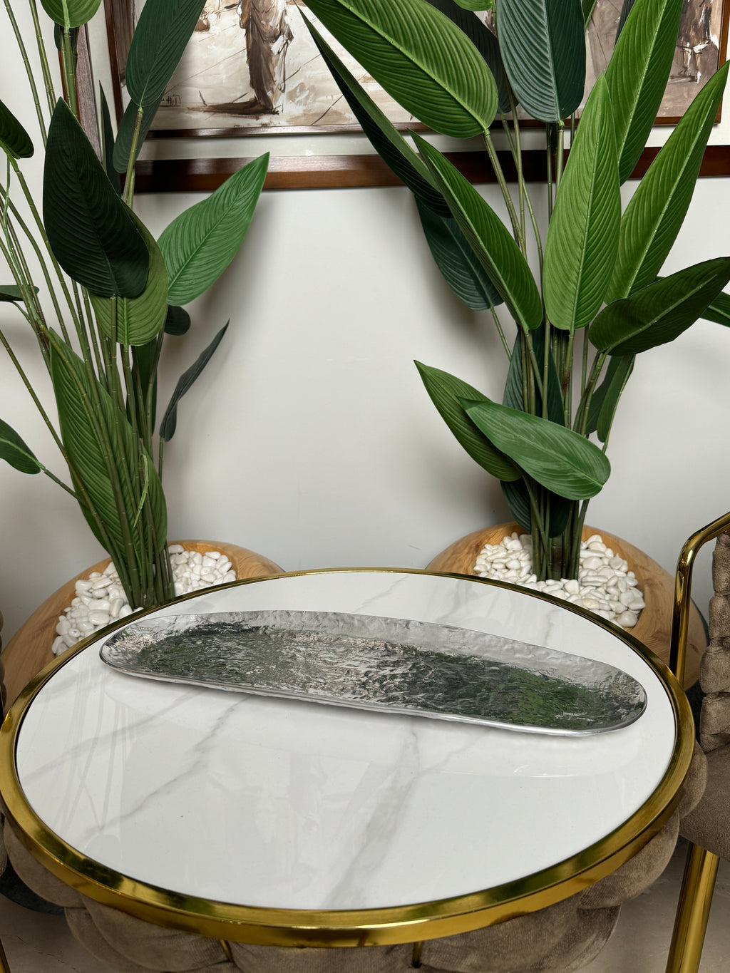 Duo de service métallique Élégance