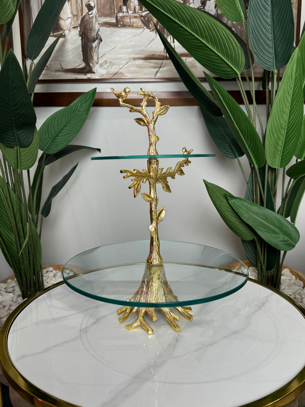 Présentoir Oiseaux d’Or 🕊️👑