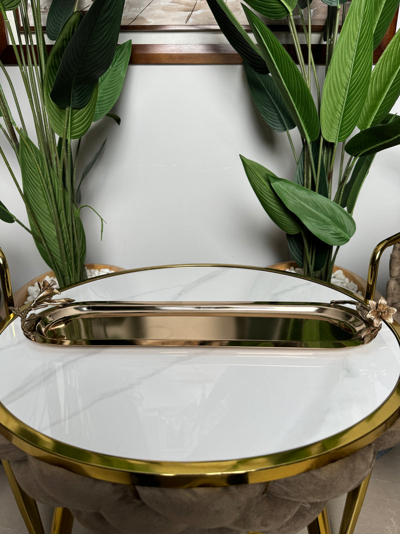 Plateaux Bronze Chrome Longs ✨ 56cm x 15cm