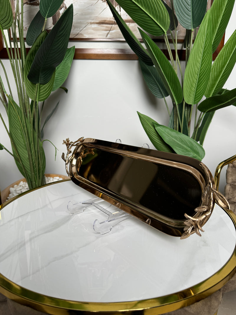 Plateaux Bronze Chrome Longs ✨ 56cm x 15cm