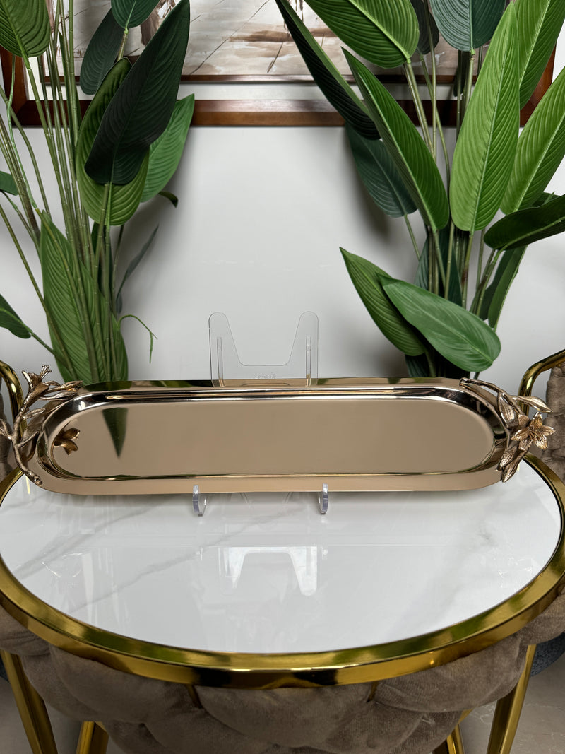 Plateaux Bronze Chrome Longs ✨ 56cm x 15cm