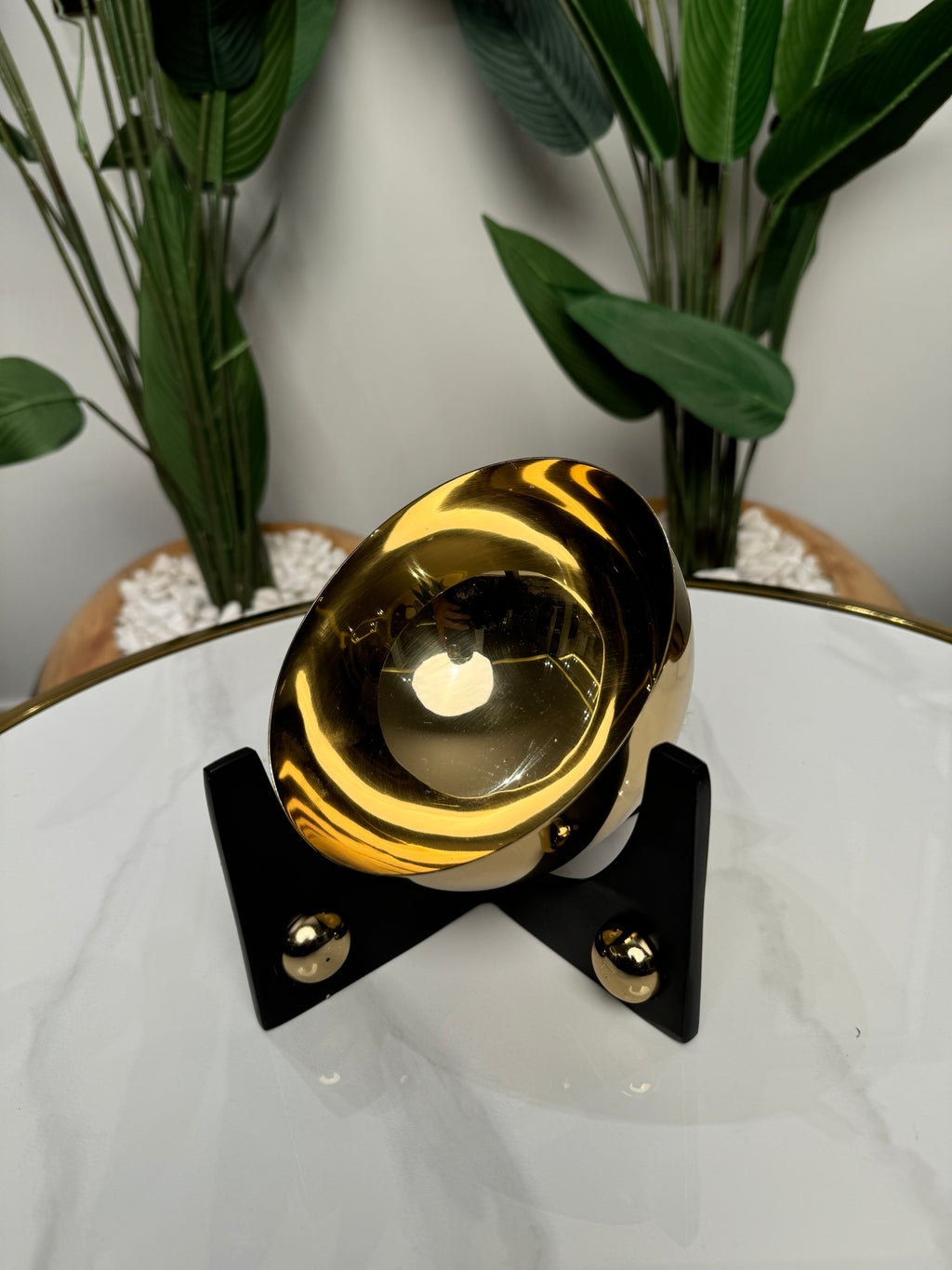 Bols décoratifs ronds doré