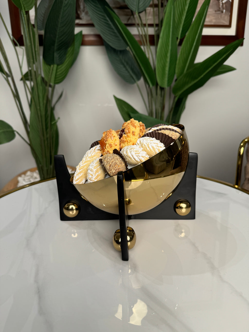 Bols décoratifs ronds doré