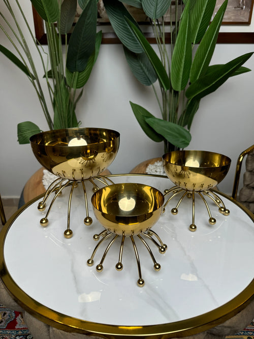 Bols dorés + cadeaux