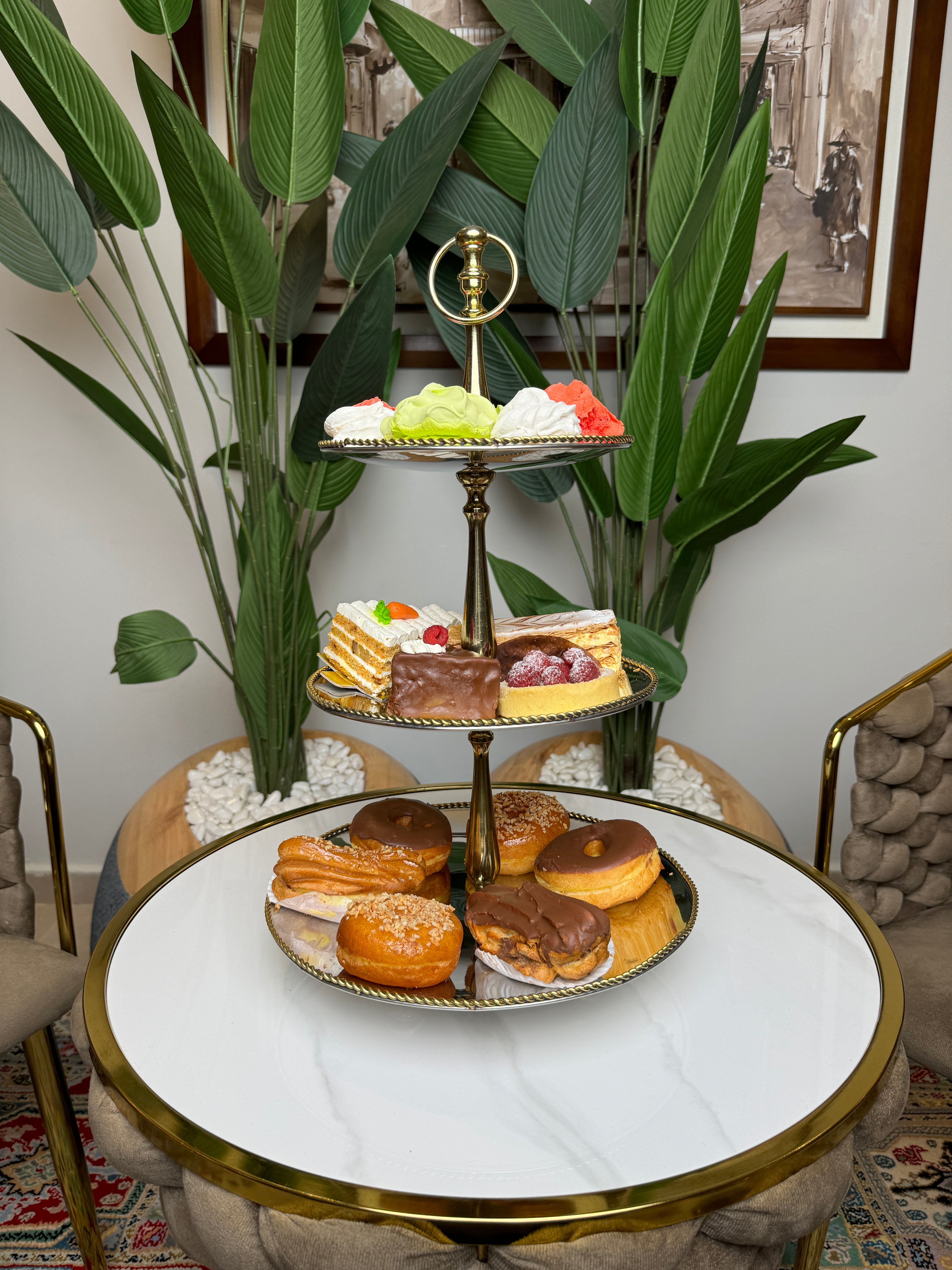 présentoir anglais inox